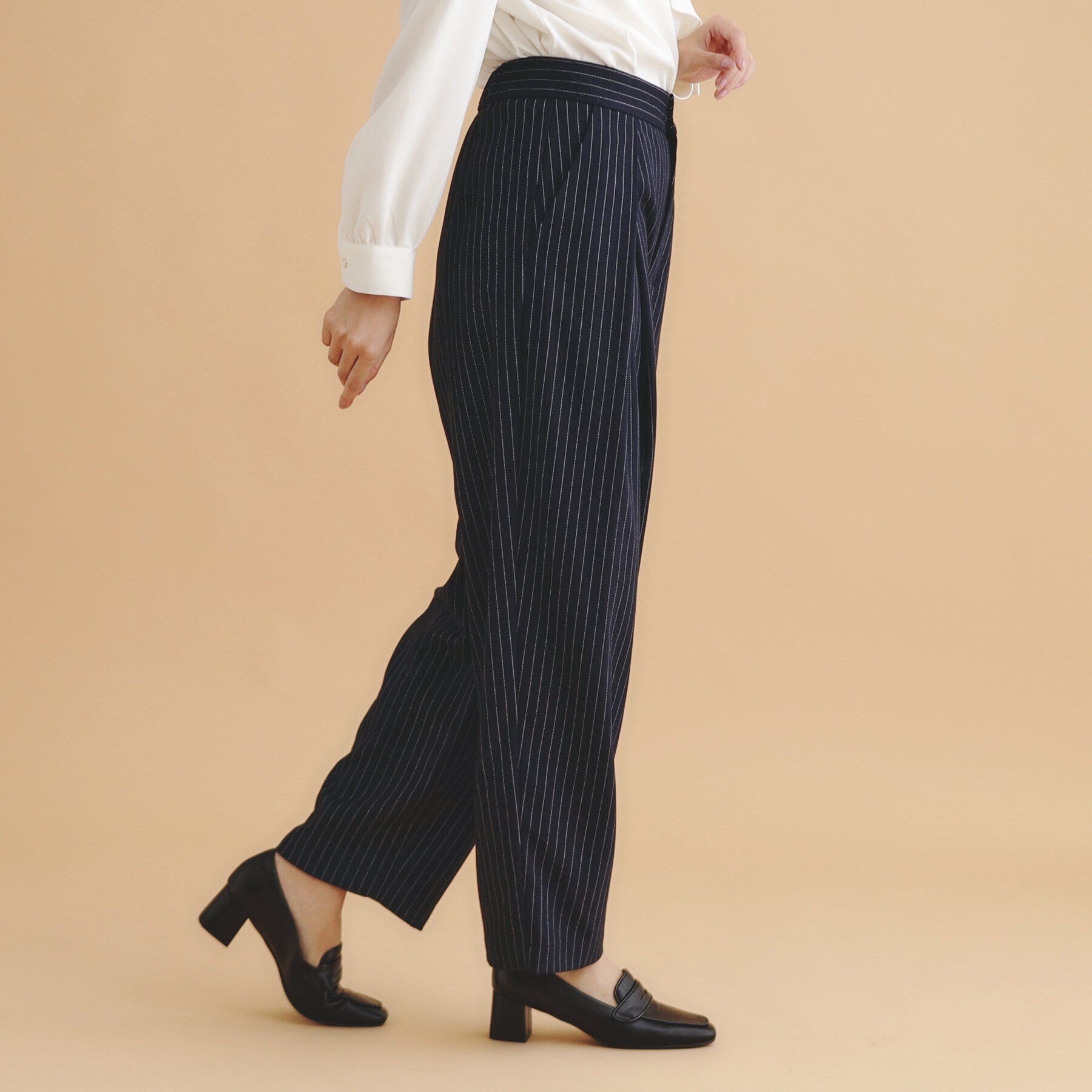 index「ストレッチ ストライプカービィパンツ【洗濯機洗い可/イージーアイロン】」|その他|