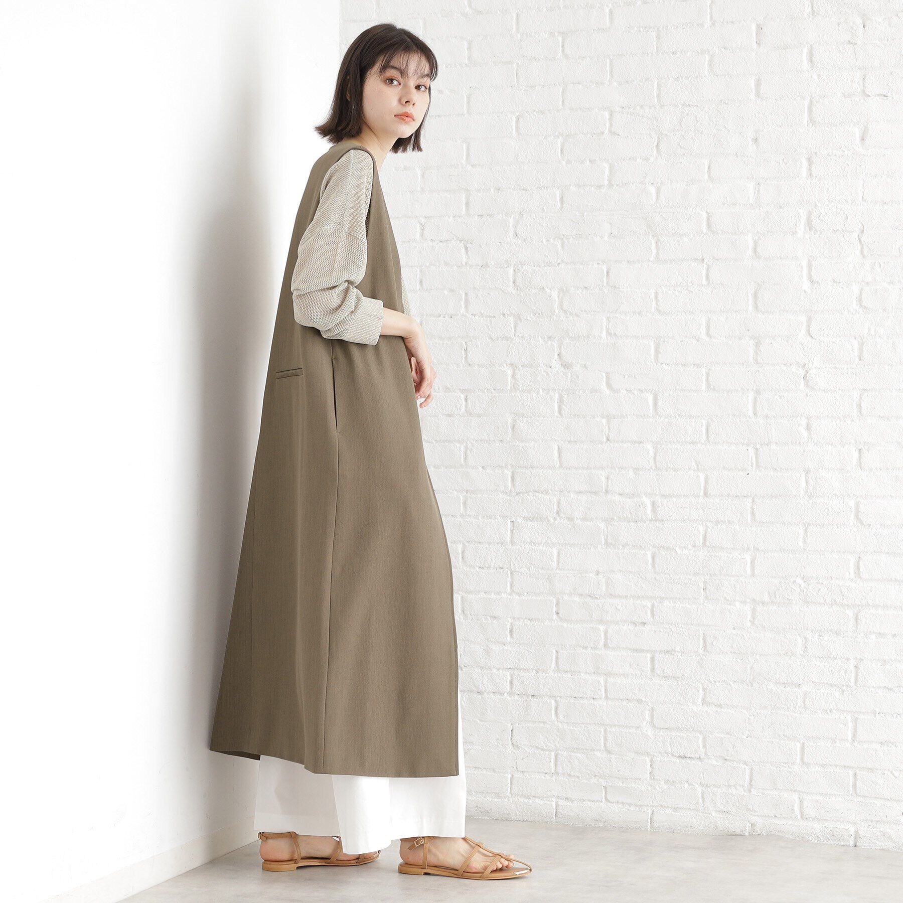 THE SHOP TK「2WAYジップジャンスカ【洗える】」|ワンピース|