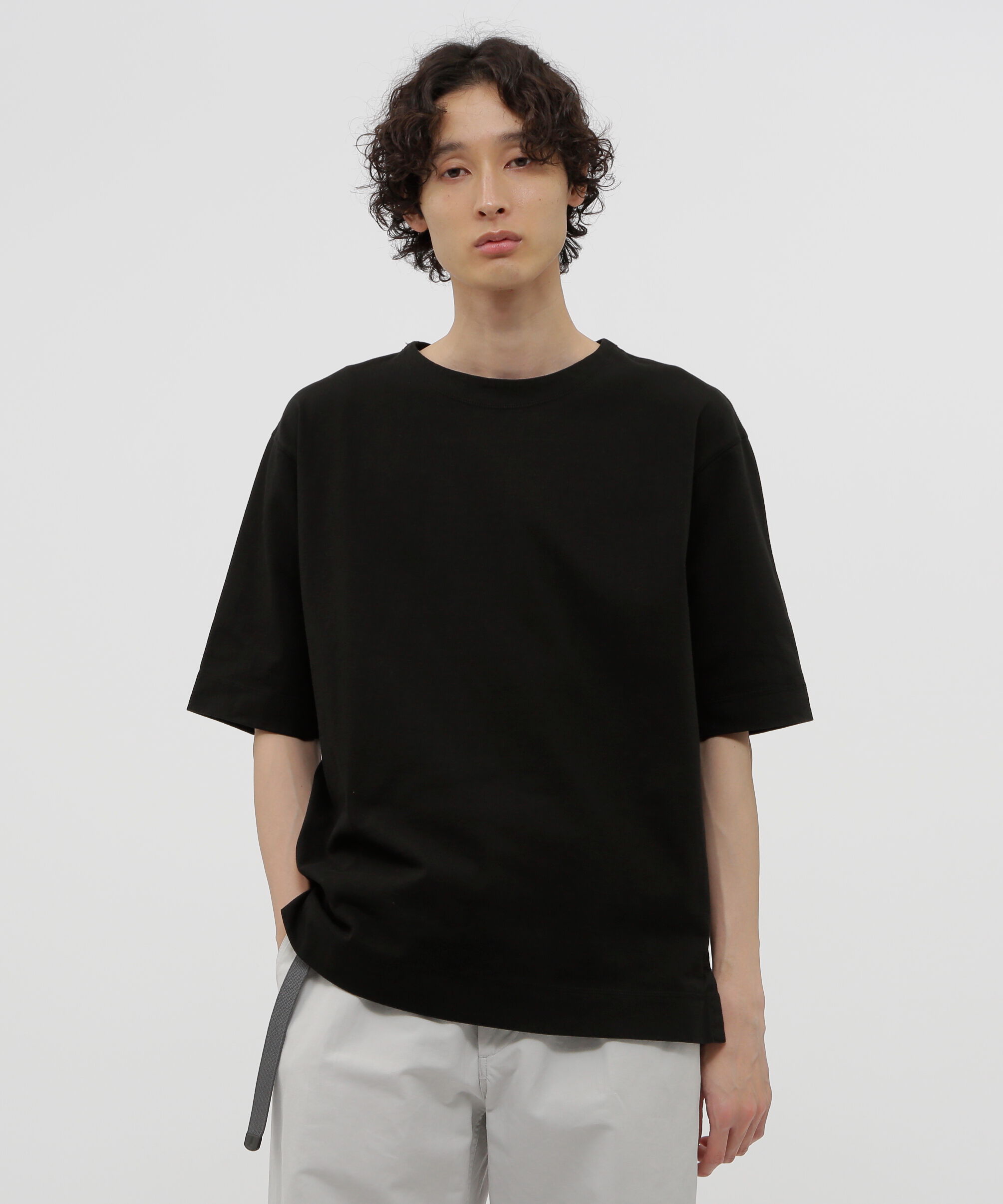 MHL.「DRY DENSED COTTON JERSEY」|Tシャツ・カットソー|BLACK