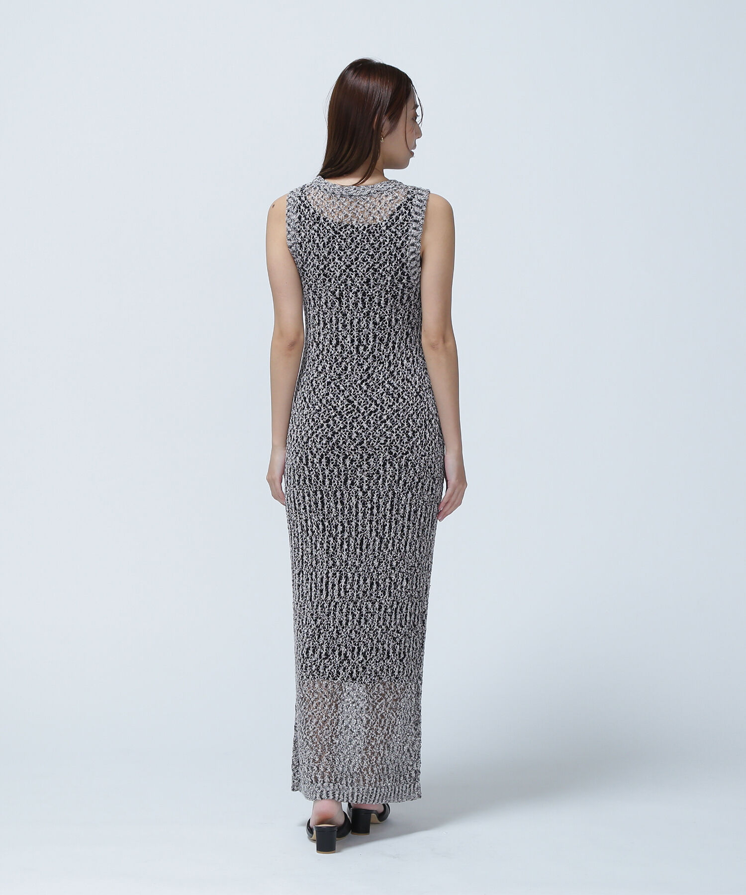  「メッシュナローニットワンピース」|ワンピース|