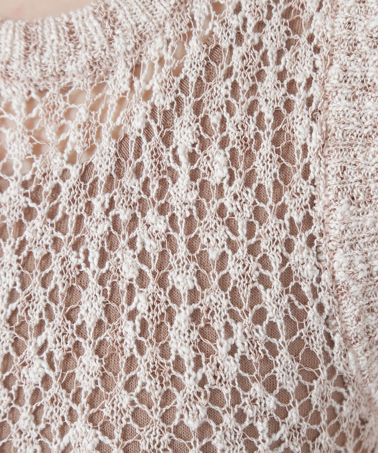  「メッシュナローニットワンピース」|ワンピース|