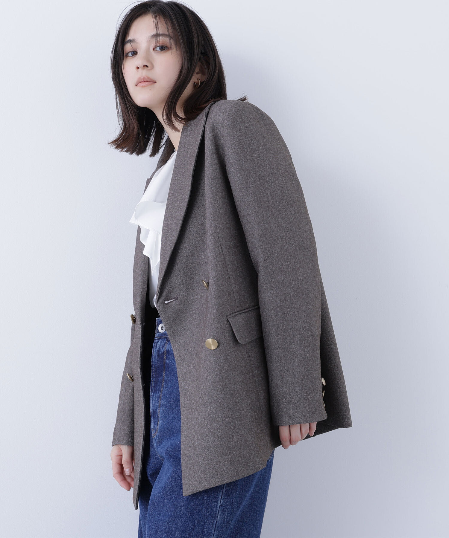 ダブルブレストボクシージャケット｜ルミネのファッション通販