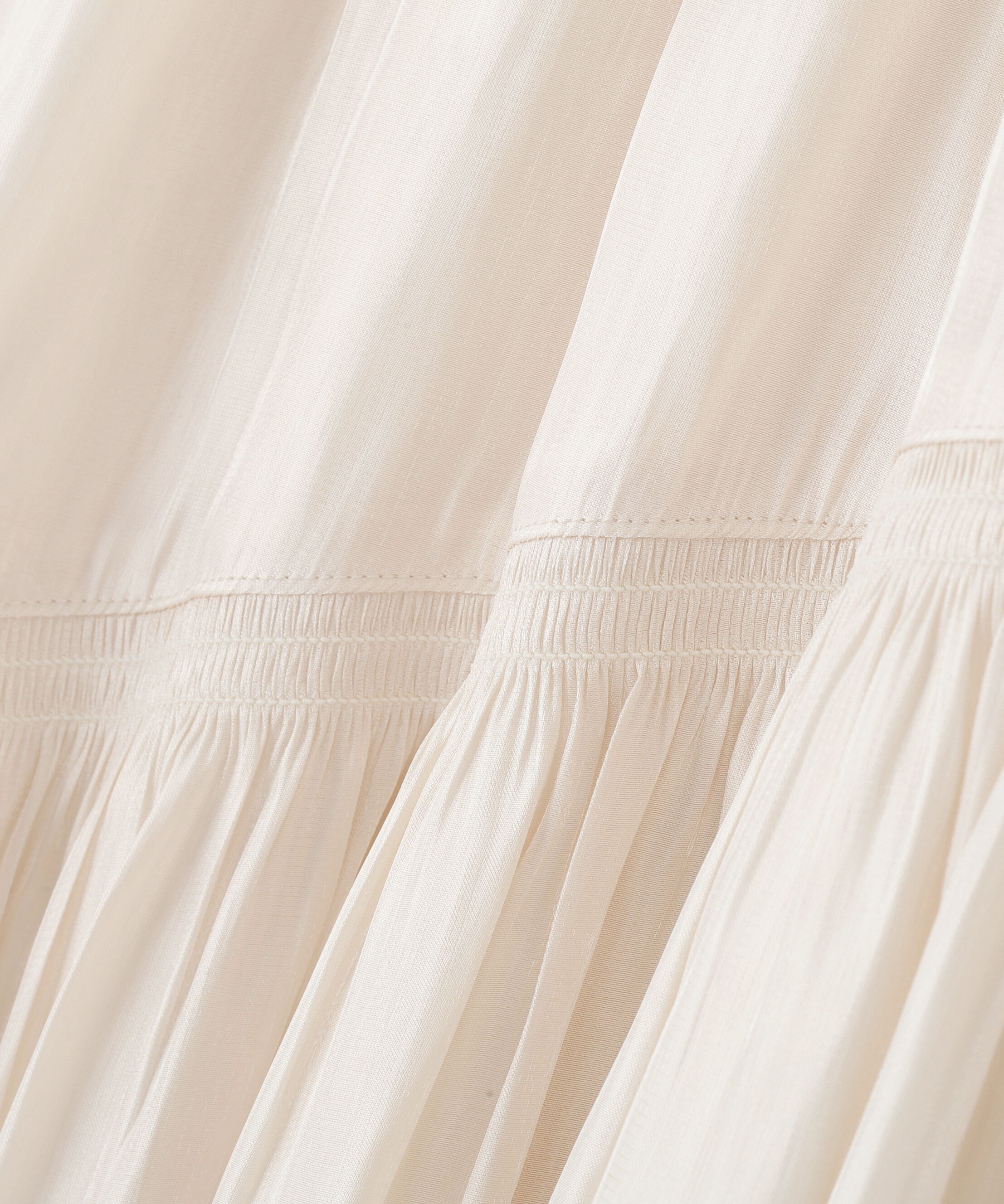  「割繊ティアードスカート」|スカート|