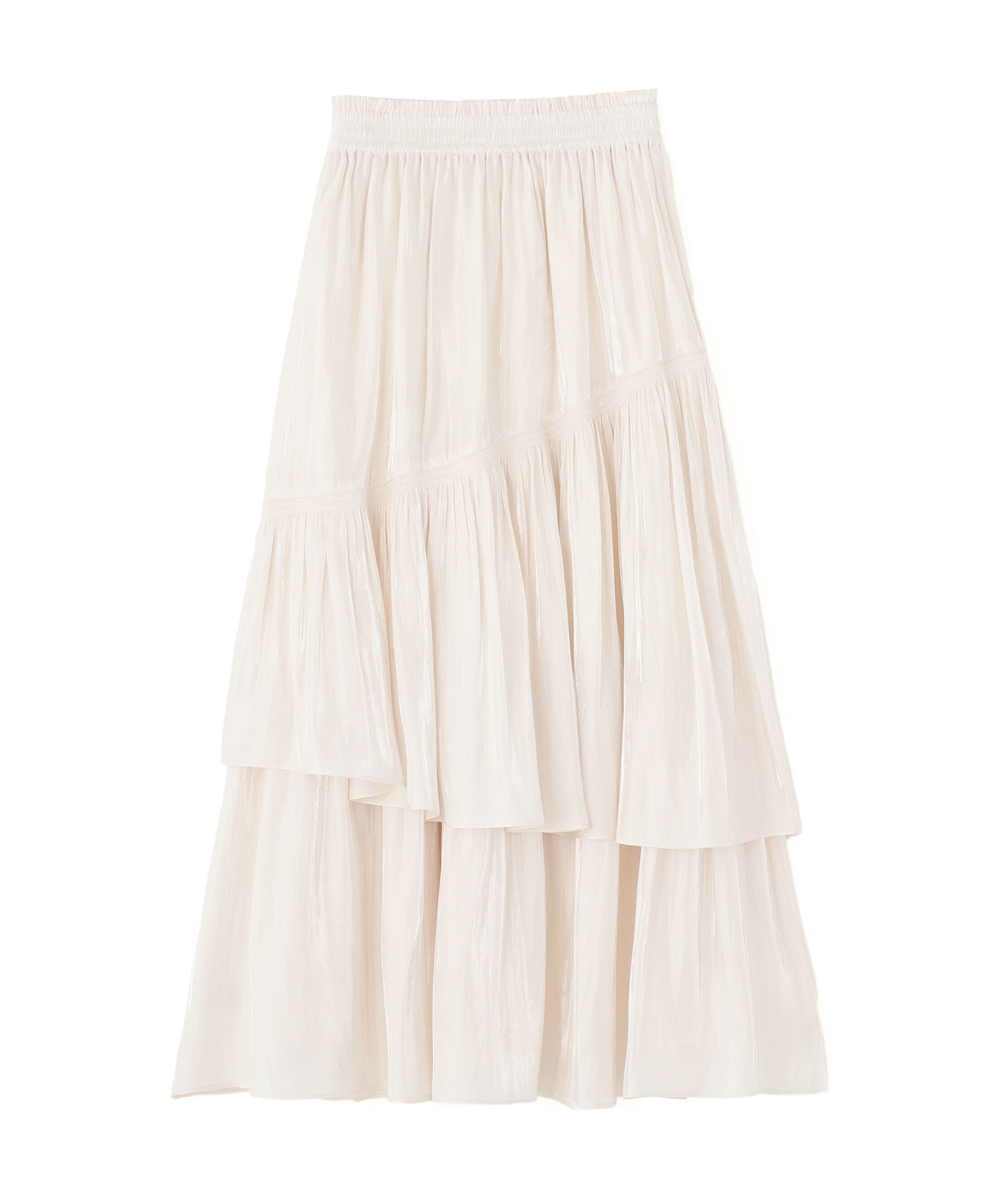  「割繊ティアードスカート」|スカート|