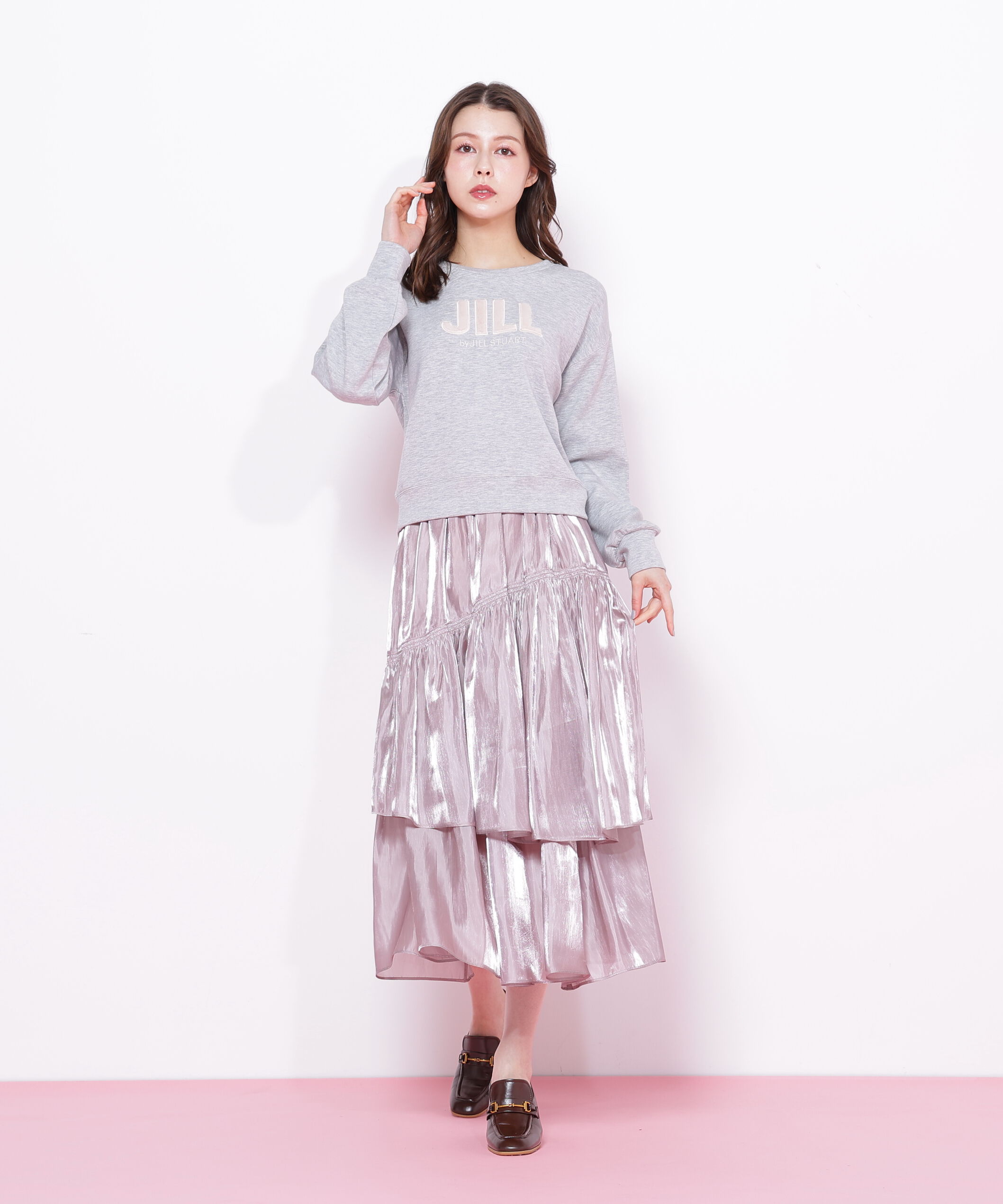  「割繊ティアードスカート」|スカート|