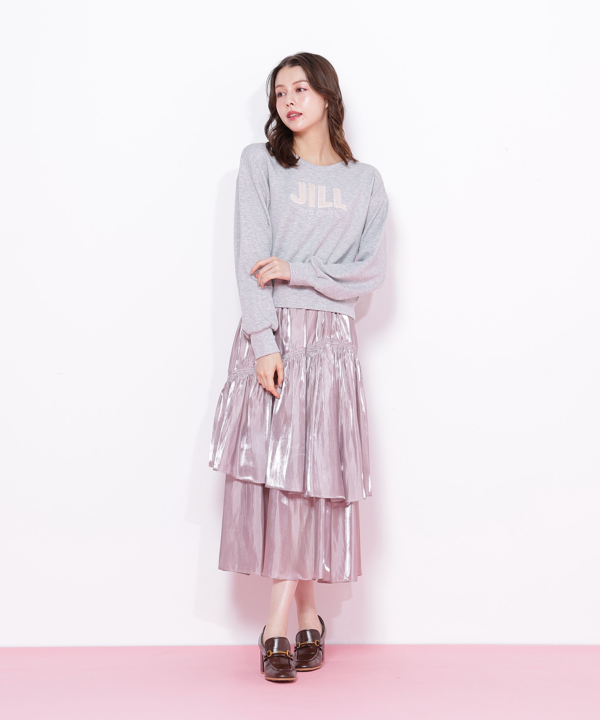  「割繊ティアードスカート」|スカート|