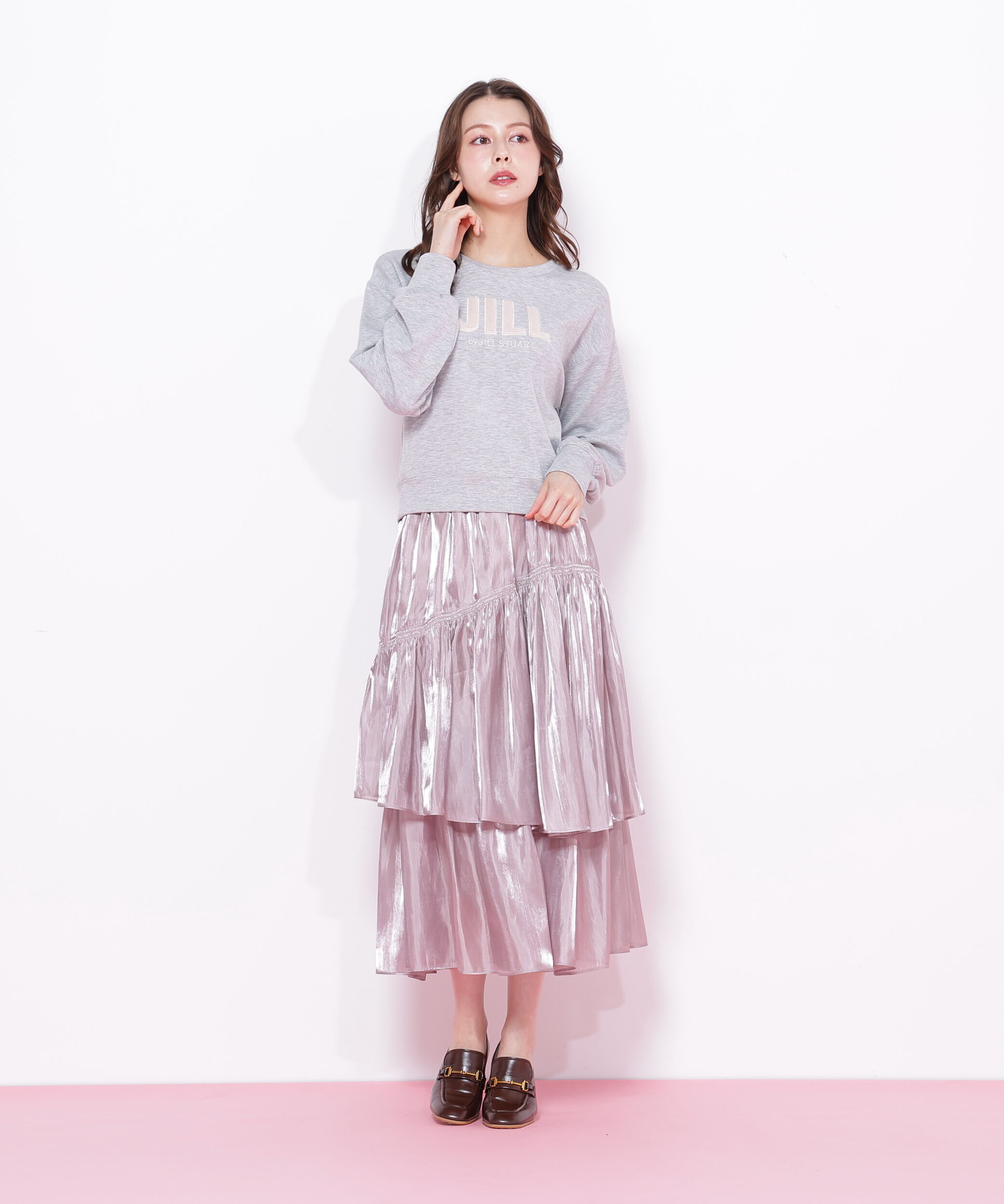  「割繊ティアードスカート」|スカート|