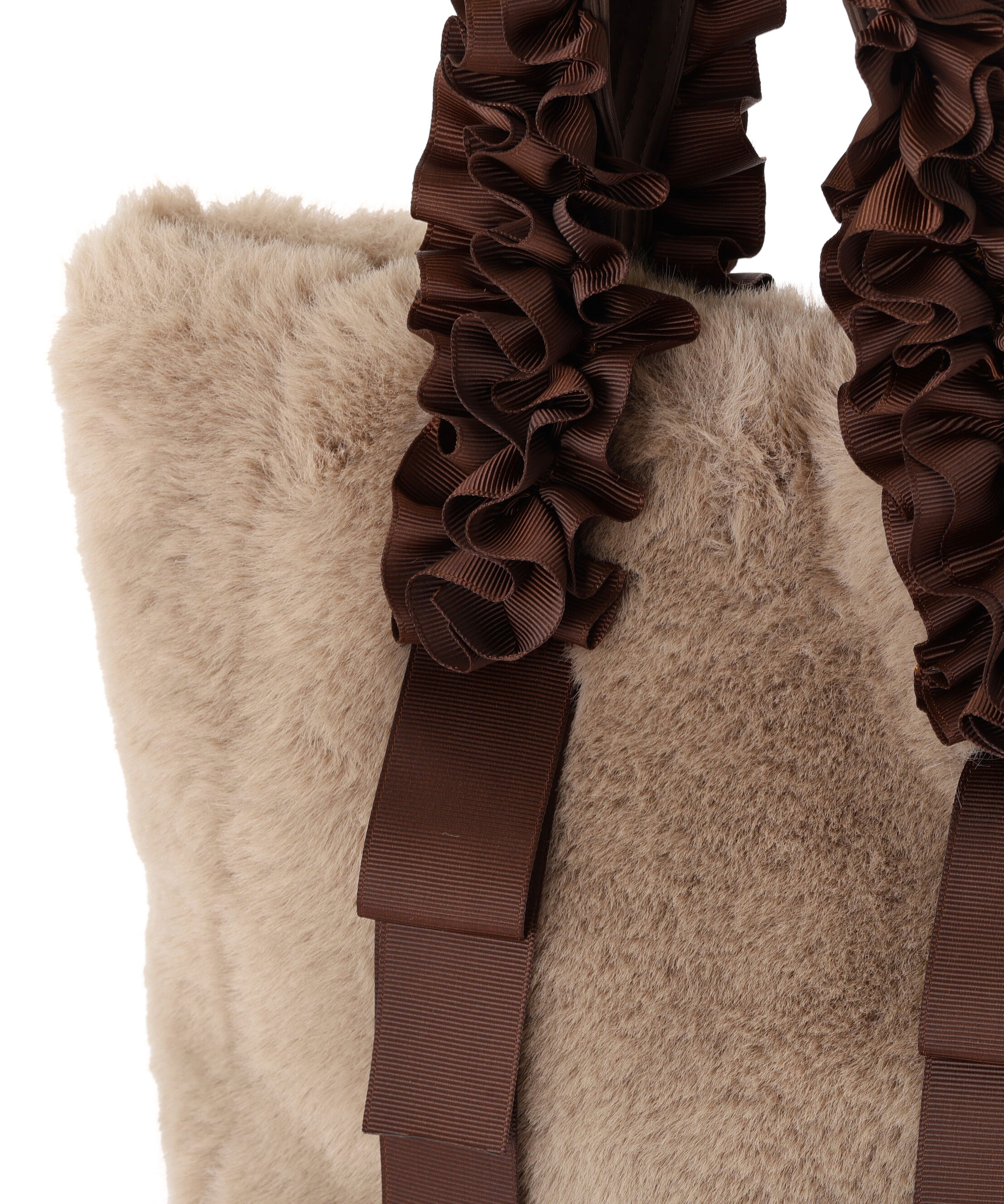 PROPORTION BODY DRESSING「フリルハンドルフェイクファートートバッグ」|その他|