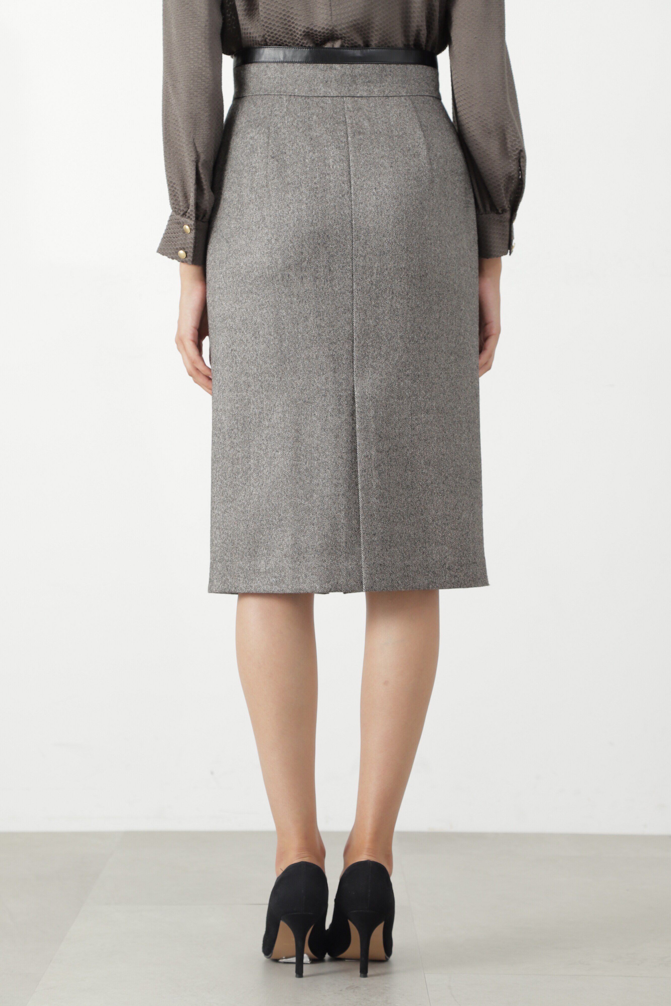  「◆レザーコンビタイトスカート」|スカート|