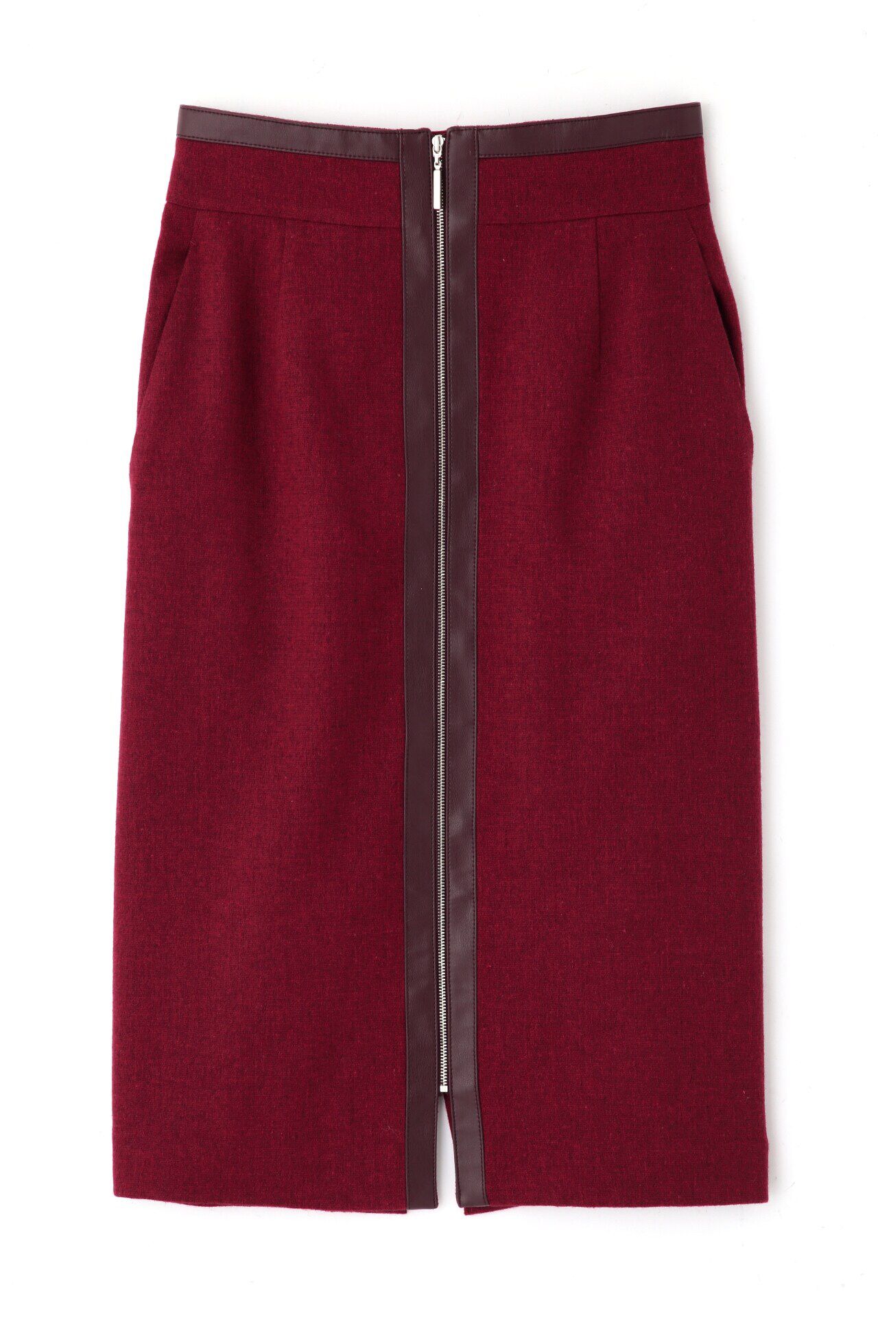  「◆レザーコンビタイトスカート」|スカート|