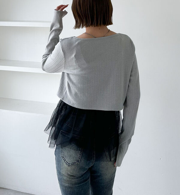 archives「ＦリボンカットＣＤ&times;ドッキングキャミＳＥＴ」|カーディガン|