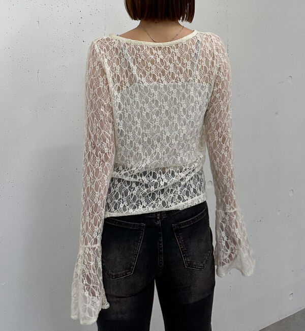 archives「カットレースフレアスリーブＴＯＰＳ」|Tシャツ・カットソー|
