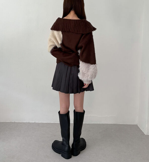 archives「ハーフＺＩＰインターシャニットプルオーバー」|ニット・セーター|