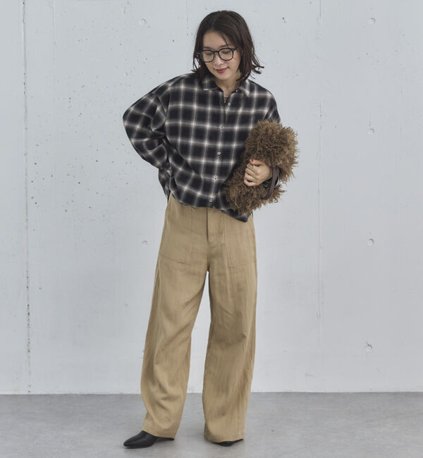 Doux archives「オンブレチェックシャツ」|シャツ・ブラウス|