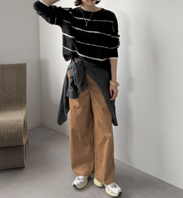 Doux archives「ブークレーボーダーニットプルオーバー」|ニット・セーター|