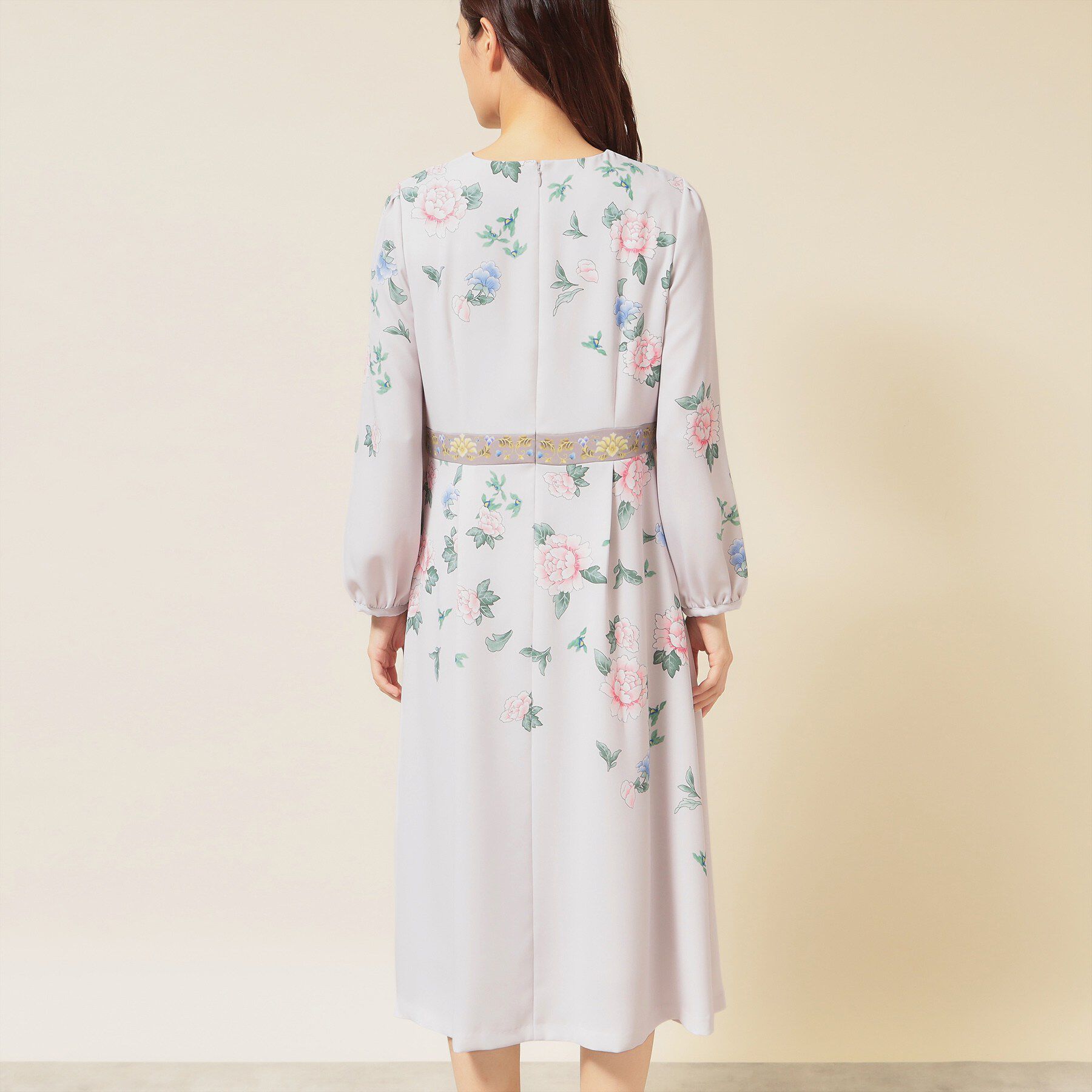 SunaUna「【co creation and yours／SS～L】オリエンタルプリントワンピース」|ワンピース|