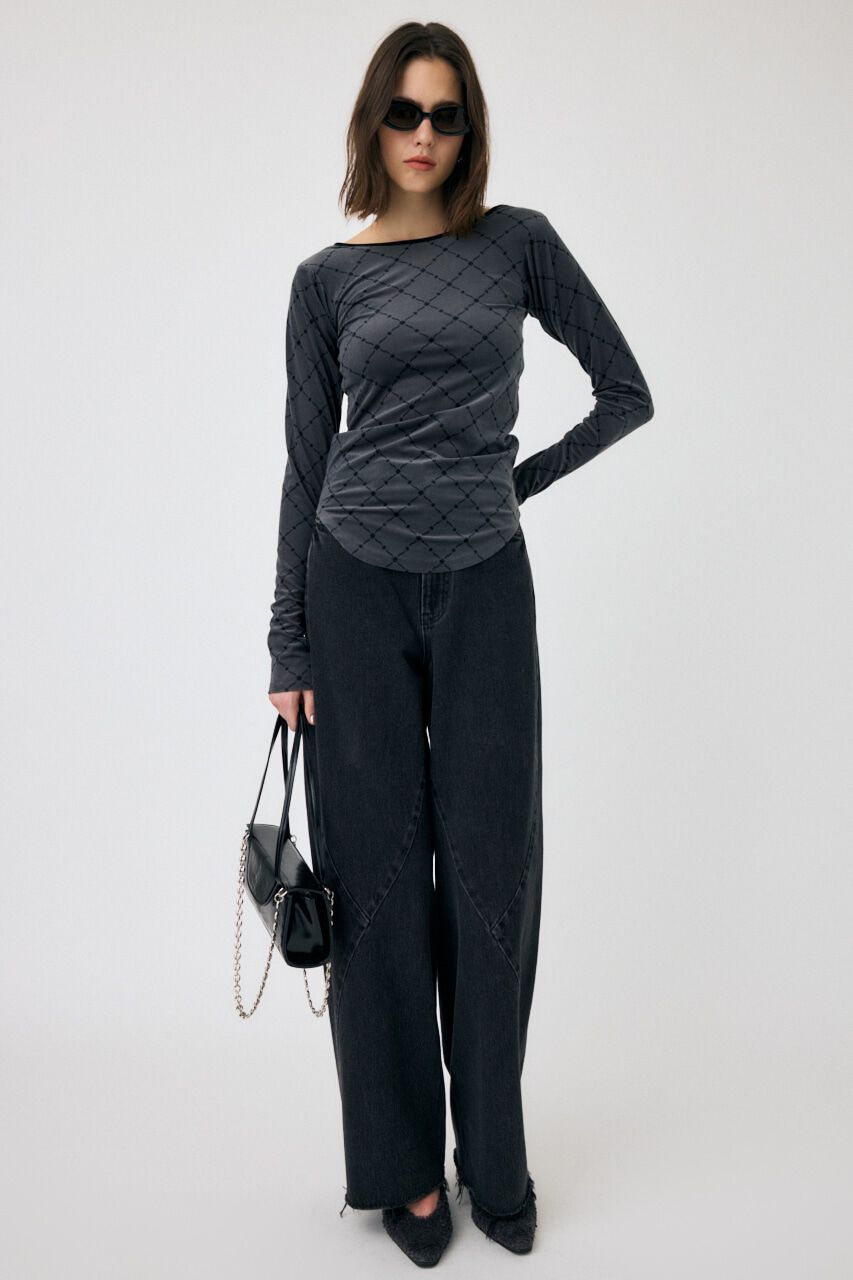 MOUSSY「BACK OPEN シアートップス」|Tシャツ・カットソー|