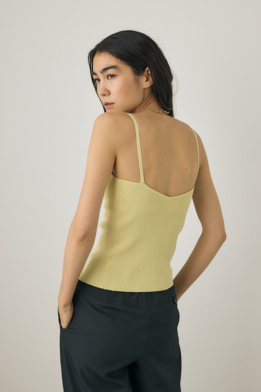 MOUSSY「カップ付きニットキャミソール　リサイクルポリエステル使用」|キャミソール|