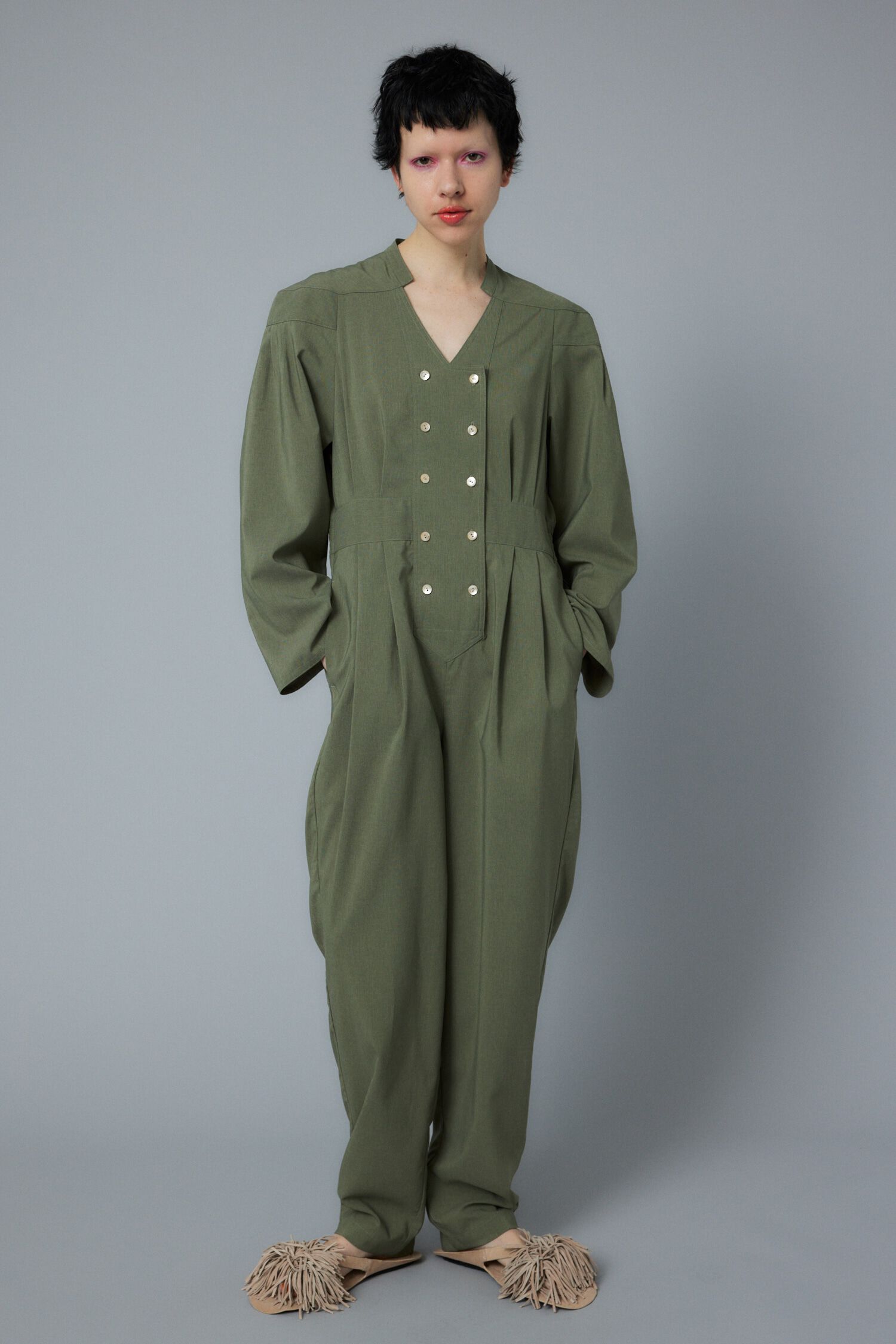 HeRIN.CYE「Cup shoulder jump suits」|ワンピース|KHA