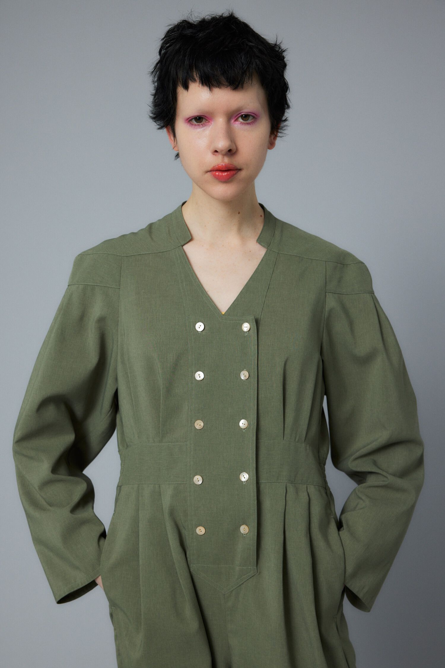 HeRIN.CYE「Cup shoulder jump suits」|ワンピース|