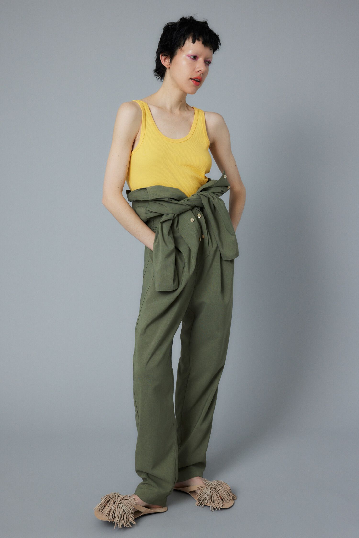 HeRIN.CYE「Cup shoulder jump suits」|ワンピース|