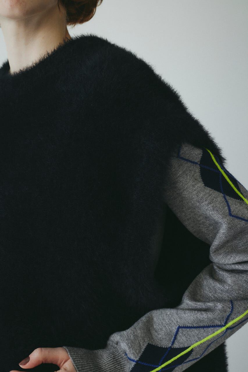 HeRIN.CYE「Shaggy knit vest」|ニット・セーター|