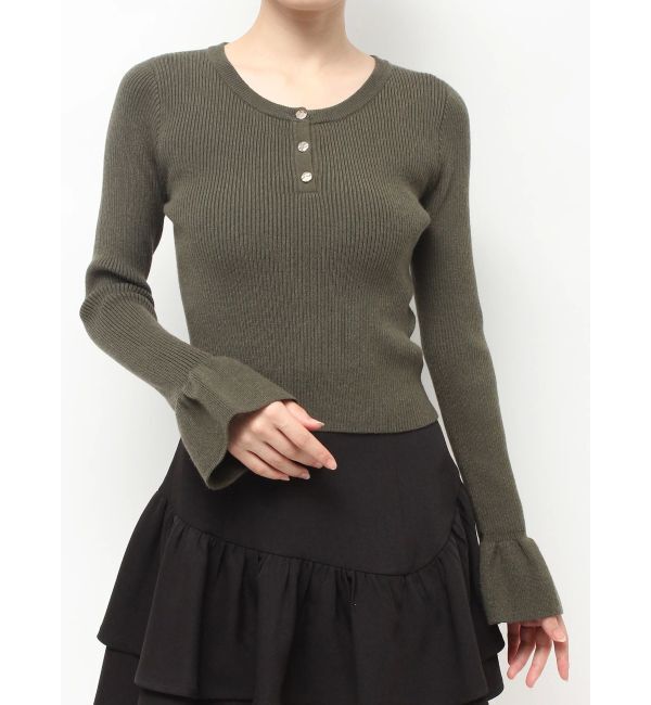 RESEXXY「ヘンリーネックニットトップス」|ニット・セーター|