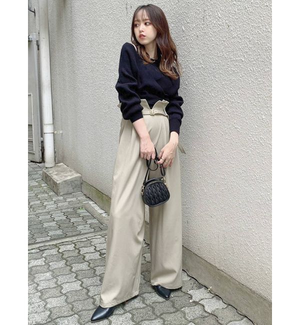 dazzlin「ラップデザインワイドパンツ」|その他|