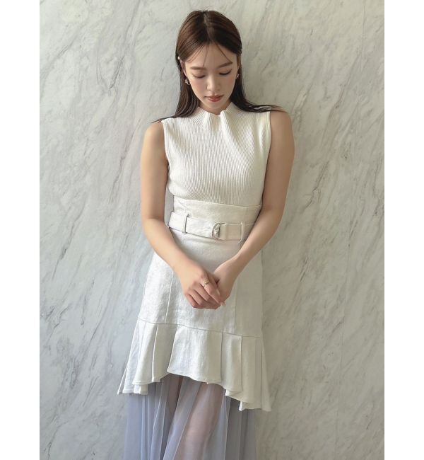 dazzlin「チュールドッキングデニムスカート」|スカート|