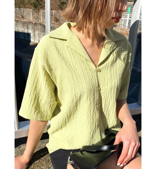 EMODA「リンクルオープンカラーシャツ」|シャツ・ブラウス|