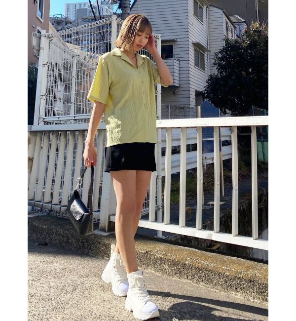 EMODA「リンクルオープンカラーシャツ」|シャツ・ブラウス|