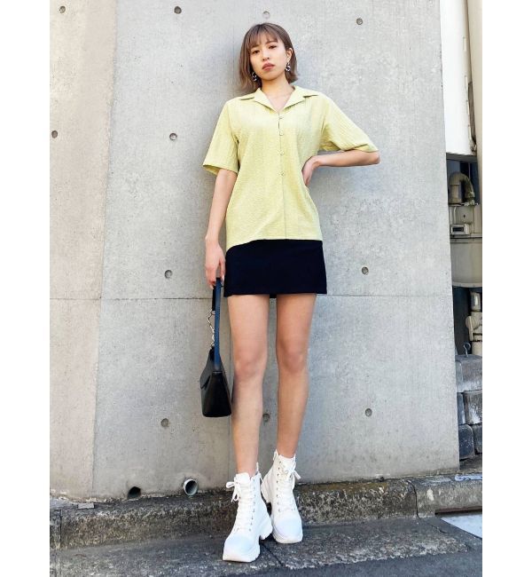 EMODA「リンクルオープンカラーシャツ」|シャツ・ブラウス|