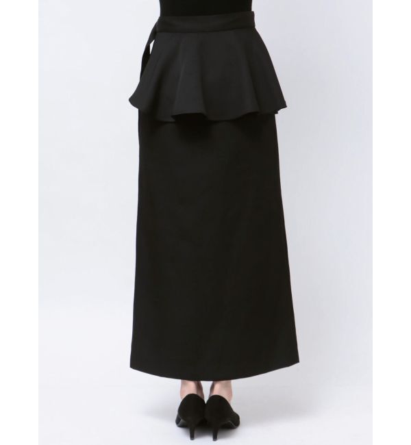 MERCURYDUO「ペプラムベルテットスリットスカート」|スカート|