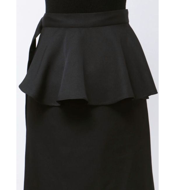 MERCURYDUO「ペプラムベルテットスリットスカート」|スカート|