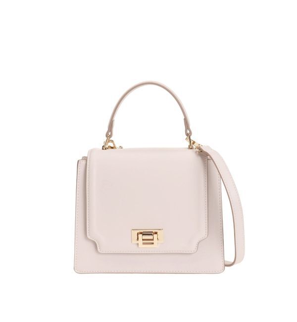 MERCURYDUO「アコーディオンスクエアバッグ」|ハンドバッグ|ベビーピンク