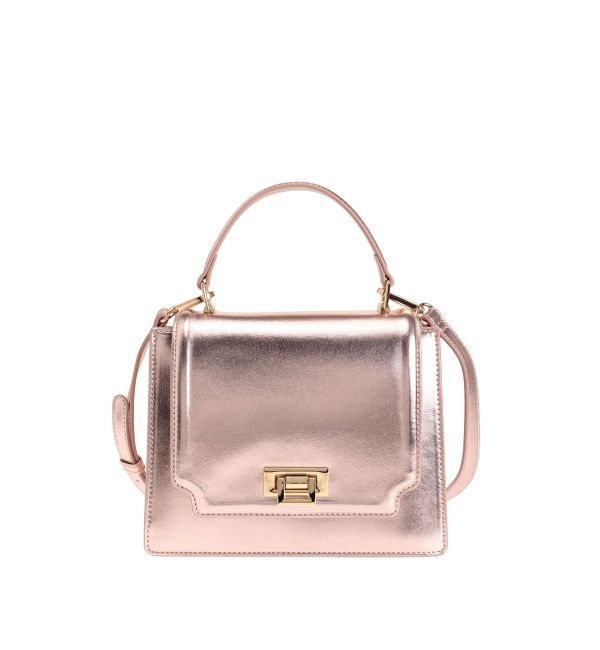 MERCURYDUO「アコーディオンスクエアバッグ」|ハンドバッグ|ピンク