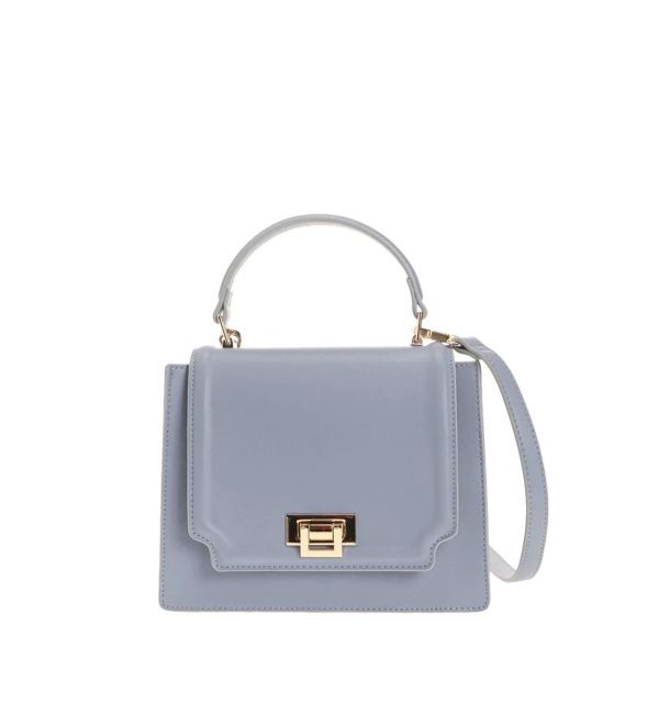 MERCURYDUO「アコーディオンスクエアバッグ」|ハンドバッグ|ブルー