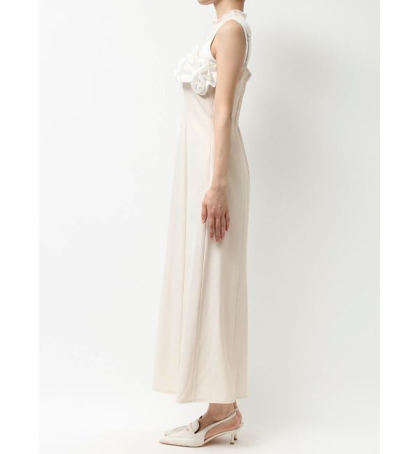 MERCURYDUO「デコルテバルーンフリルキャミワンピース」|ワンピース|