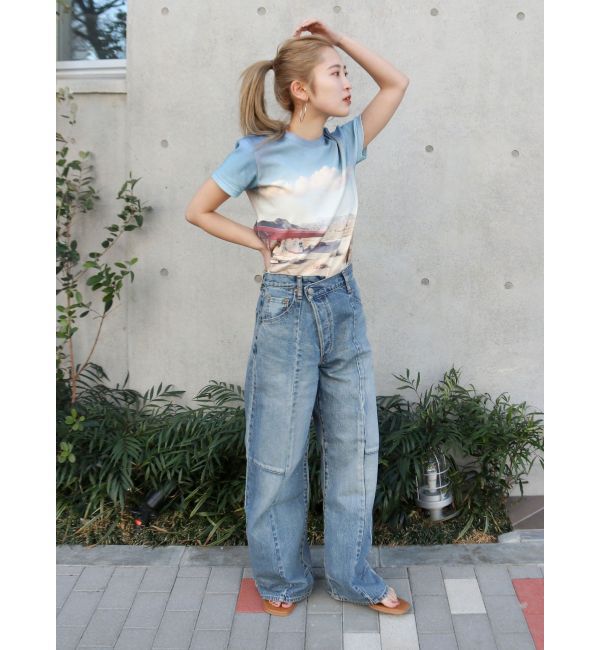 Ungrid「総柄フォトプリントTee」|Tシャツ・カットソー|