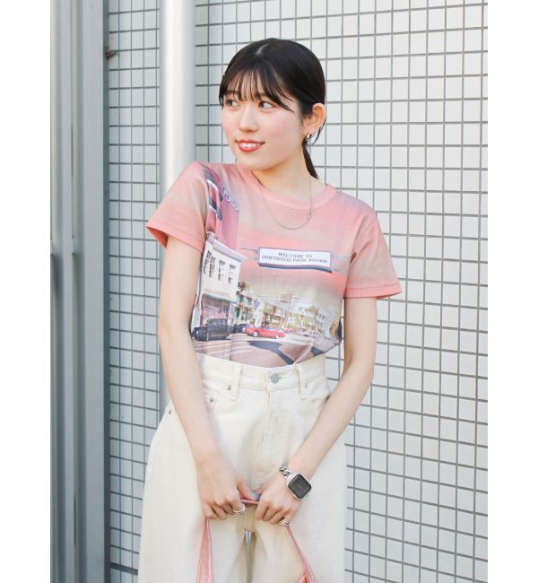 Ungrid「総柄フォトプリントTee」|Tシャツ・カットソー|