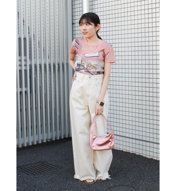 Ungrid「総柄フォトプリントTee」|Tシャツ・カットソー|