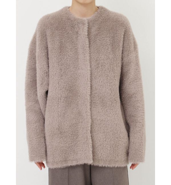 LAGUNAMOON「ミニシャギーセッケツニットカーディガン」|カーディガン|