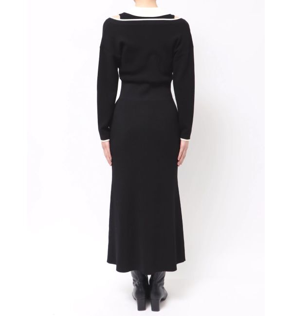 LAGUNAMOON「ラインディティールナローニットワンピース」|ワンピース|