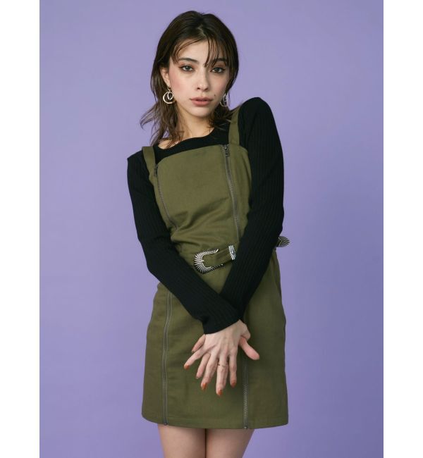 EVRIS「サイドギャザーリブトップス」|Tシャツ・カットソー|