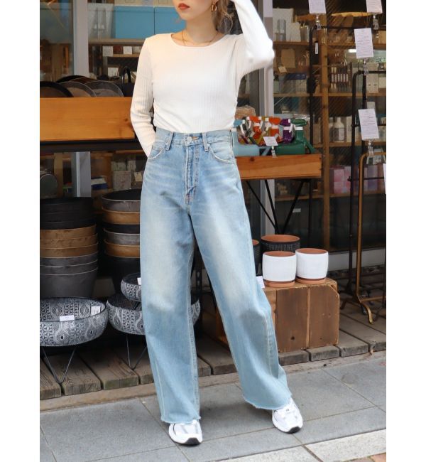 EVRIS「サイドギャザーリブトップス」|Tシャツ・カットソー|