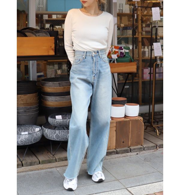 EVRIS「サイドギャザーリブトップス」|Tシャツ・カットソー|