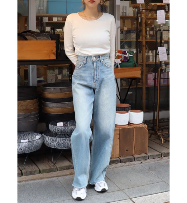 EVRIS「サイドギャザーリブトップス」|Tシャツ・カットソー|