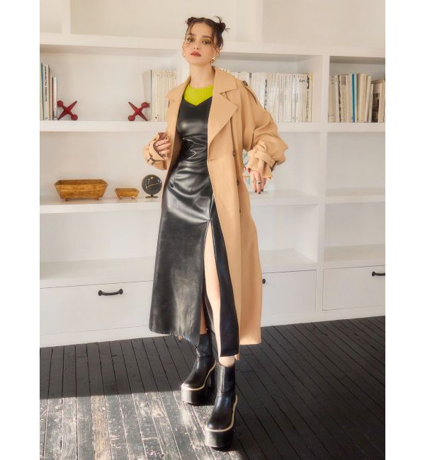 EVRIS「サイドギャザーリブトップス」|Tシャツ・カットソー|