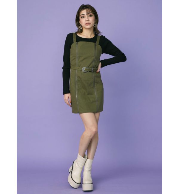 EVRIS「サイドギャザーリブトップス」|Tシャツ・カットソー|