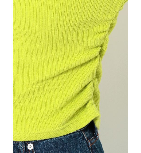 EVRIS「サイドギャザーリブトップス」|Tシャツ・カットソー|